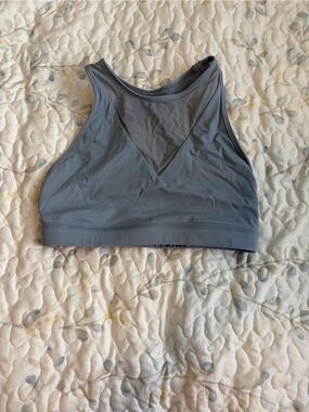 Born Primitive Slate Gray High Neck Sports Bra